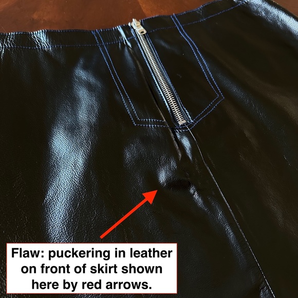 Sandro Paris Lamb Leather Skirt - Picture 14 of 16